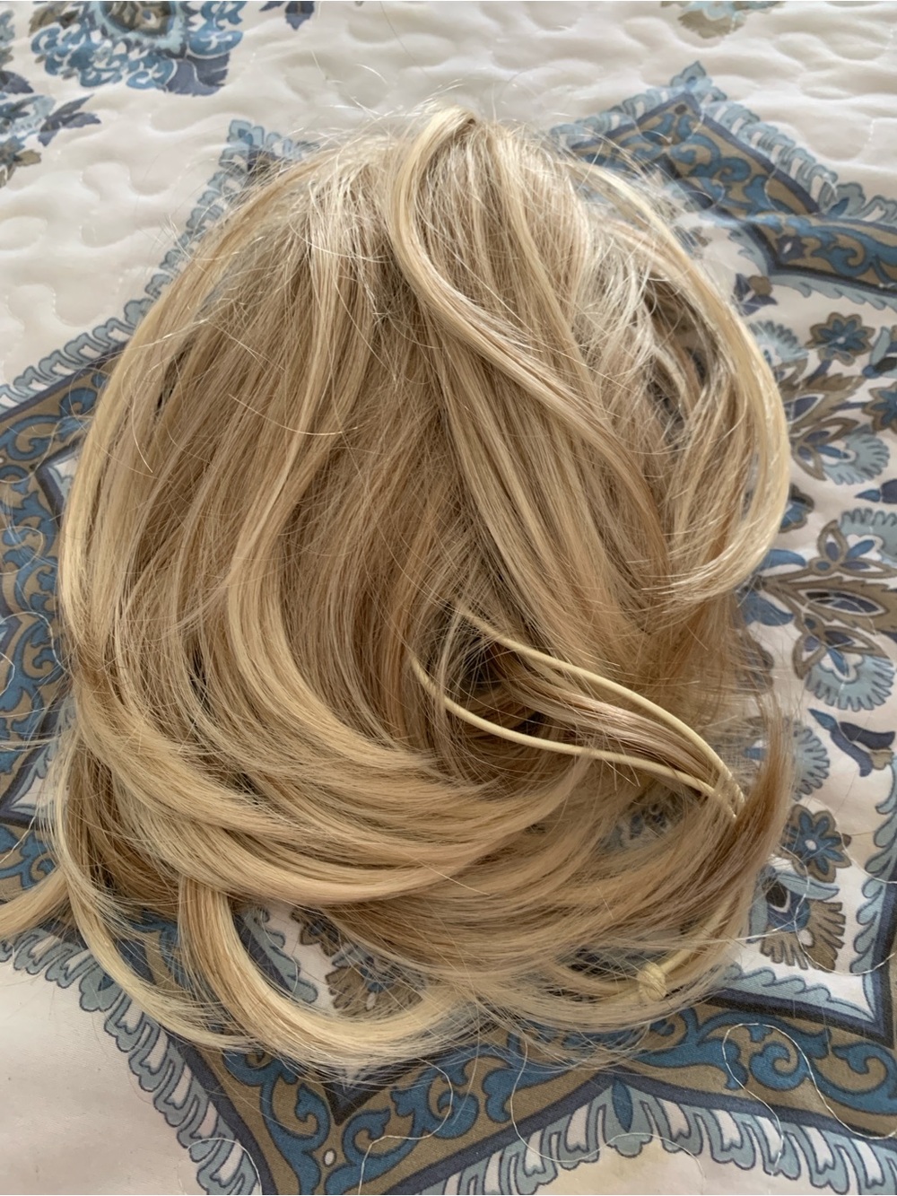 Blended Light Blonde Women’s Clip-In Hair Topper for Natural Volume